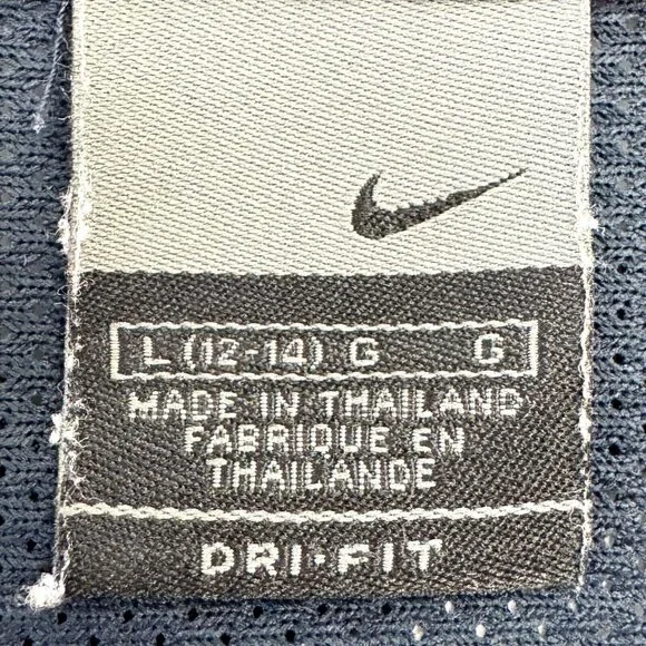 Nike Dri-Fit Sleeveless Workout Mesh Tee Women L White Black - Picture 4 of 9